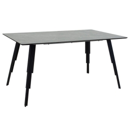 Τραπέζι Lifo 096-000026 140x80x75cm Anthracite Cement-Black
