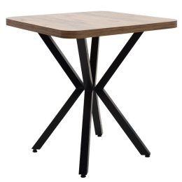 Τραπέζι Fergus 197-000122 70x70x75cm Walnut-Black