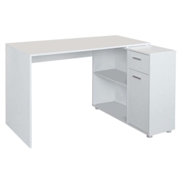Γραφείο Εργασίας Γωνιακό Rivera 086-000019 120x91,5x75cm White