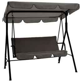 Κούνια Κήπου Globo 219-000007 170x110x152cm Anthracite-Black