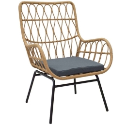 Πολυθρόνα Naoki 140-000045 70x75x99cm Natural-Grey