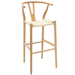 Σκαμπό Μπαρ Sandra 222-000022 45x50x100cm Natural
