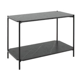 Τραπέζι Σαλονιού Mara 072-000066 80x40x55cm Marble Black