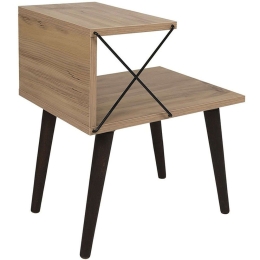 Βοηθητικό Τραπεζάκι - Κομοδίνο Gather 071-001532 50x40x55cm Sonoma-Walnut