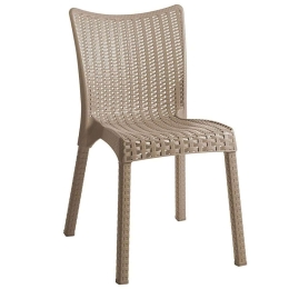 Καρέκλα Confident 253-000042 50x55x83cm Cappuccino