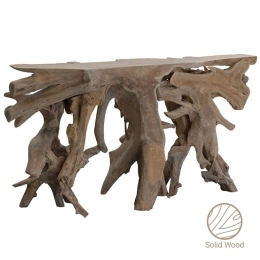 Κονσόλα Root 238-000003 150x40x80cm Natural Ξύλο