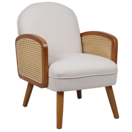 Πολυθρόνα Ricco 046-000020 59x75,5x78cm Beige-Natural