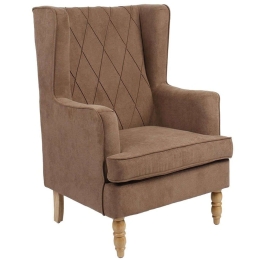 Πολυθρόνα - Μπερζέρα Efficient 255-000017 72x97x100cm Beige-Natural