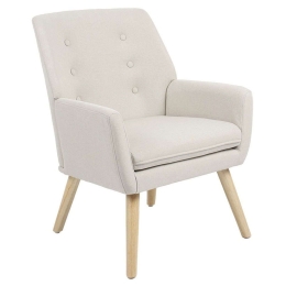 Πολυθρόνα Likable 255-000012 67x89x86cm Beige-Natural