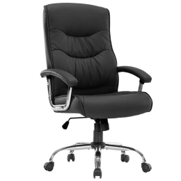 Πολυθρόνα Γραφείου Διευθυντή Primrose 256-000009 65x74x110/120cm Black