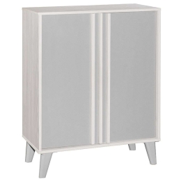 Παπουτσοθήκη Milana 249-000036 74x38x95cm White-Grey Μοριοσανίδα