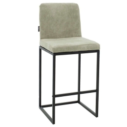Σκαμπό Μπαρ Hydro 029-000185 46x52x100cm Antique Grey-Black