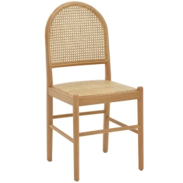 Καρέκλα Alessia 263-000010 43x40x89cm Natural Rattan,Ξύλο