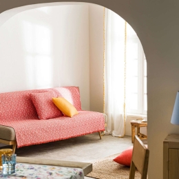 Ριχτάρι Lumien Red 517/02 Gofis Home Διθέσιο 180x250cm Βαμβάκι-Πολυέστερ
