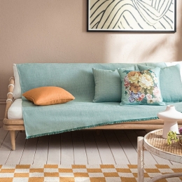 Ριχτάρι Rene 732/30 Grass Green Gofis Home Διθέσιο 180x250cm Βαμβάκι-Πολυέστερ
