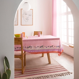 Τραπεζομάντηλο Eris 540/17 Pink Gofis Home 135Χ135 Πολυέστερ