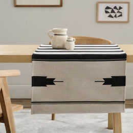Runner Ebenif 325/ 14 Black Coal Gofis Home 58x160 Βαμβάκι-Πολυέστερ