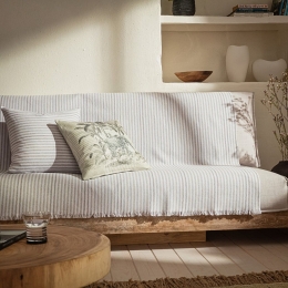 Ριχτάρι Lined 390/ 21 Sand Gofis Home Διθέσιο 180x250cm Βαμβάκι-Πολυέστερ