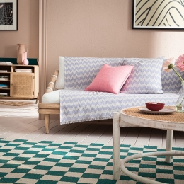 Ριχτάρι Summer Waves 466/ 19 Violet Gofis Home Τετραθέσιο 180x350cm Βαμβάκι-Πολυέστερ