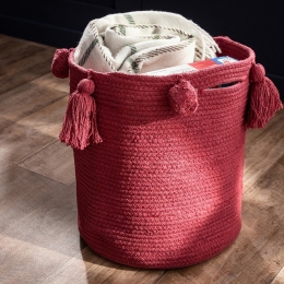 Καλάθι 260 33x35cm Red Gofis Home 100% Βαμβάκι
