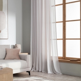 Κουρτίνα 505 34 Με Σιρίτι Water Grey Gofis Home 200X275cm Πολυέστερ