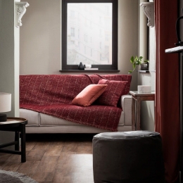 Ριχτάρι 143 02 Burgundy Gofis Home Διθέσιο 180x250cm Βαμβάκι-Πολυέστερ