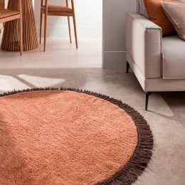 Χαλί Mellow 932 08 Clay Brown Gofis Home 150X150cm Round
