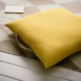 Μαξιλαροθήκη Διακοσμητική Ember 208 Mustard Gofis Home 65Χ65 100% Βαμβάκι