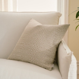 Μαξιλαροθήκη Διακοσμητική 841/52 Willow Beige Gofis Home 50X50 100% Πενιέ Βαμβάκι