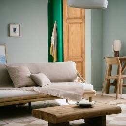 Ριχτάρι Kelda 174/06 Sand Beige Gofis Home Πολυθρόνα 180x180cm Βαμβάκι-Πολυέστερ