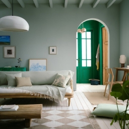 Ριχτάρι Eartha 372/49 Jade Green Gofis Home Τριθέσιο 180x310cm 100% Βαμβάκι