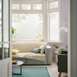 Ριχτάρι Rene SS23 732/10 Aloe Yellow Gofis Home Διθέσιο 180x250cm Βαμβάκι-Πολυέστερ