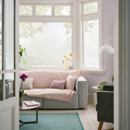 Ριχτάρι Rene SS23 732/23 Salmon Gofis Home Διθέσιο 180x250cm Βαμβάκι-Πολυέστερ