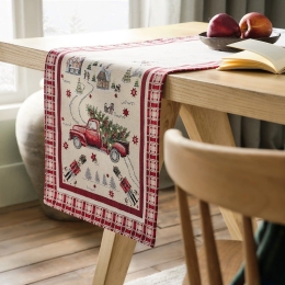 Runner Χριστουγεννιάτικο 420 Beige-Red Gofis Home 42x140