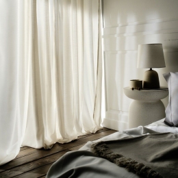 Κουρτίνα Renata 506/06 Με Τρουκς Beige Gofis Home 140X280 Bamboo-Πολυέστερ