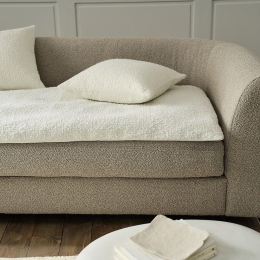 Μαξιλαροθήκη Διακοσμητική Saga 445/16 Pure White Gofis Home 43X43 Πολυέστερ
