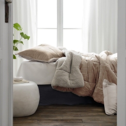 Κουβερτοπάπλωμα Teddy 407/17 Pearl Salmon Gofis Home Μονό 170x220cm Πολυέστερ