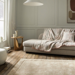 Ριχτάρι Livia 408/15 Grey-Salmon Gofis Home Τριθέσιο 180x310cm Ακρυλικό,Βαμβάκι, Polyester