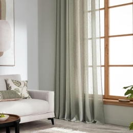Κουρτίνα Combe 502/46 Με Σιρίτι Dish Green Gofis Home 140x295 Πολυέστερ