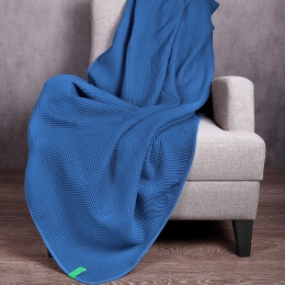 Κουβέρτα Καναπέ - Ριχτάρι Rainbow Blue Benetton Πολυθρόνα 140x190cm 100% Βαμβάκι
