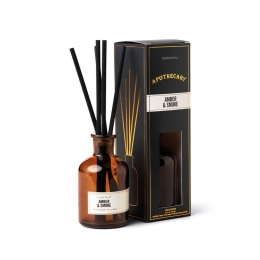 Αρωματικό Χώρου Με Στικς Apothecary Diffuser Amber And Smoke 88ml Paddywax Γυαλί