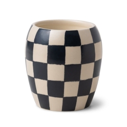 Κερί Σόγιας Αρωματικό Checkmate Black Fig And Olive 311gr Σε Κεραμικό Δοχείο 10x10,5cm Paddywax Κερί Σόγιας