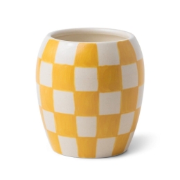 Κερί Σόγιας Αρωματικό Checkmate Golden Amber 311gr Σε Κεραμικό Δοχείο 10x10,5cm Paddywax Κερί Σόγιας