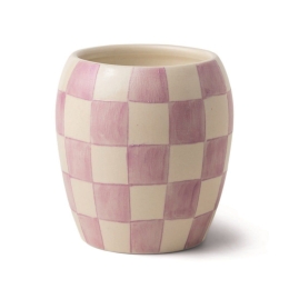 Κερί Σόγιας Αρωματικό Checkmate Lavender And Mimosa 311gr Σε Κεραμικό Δοχείο 10x10,5cm Paddywax Κερί Σόγιας
