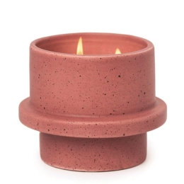 Κερί Σόγιας Αρωματικό Folia Saffron Rose 326gr Σε Κεραμικό Γλαστράκι 12x12x9,5 Red Paddywax Κερί Σόγιας