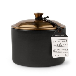 Κερί Σόγιας Αρωματικό Hygge Bergamot And Mahogany 141gr Σε Κεραμικό Δοχείο Paddywax Κερί Σόγιας