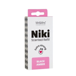 Ανταλλακτικό Για Αρωματικό Αυτοκινήτου Niki Black Amber 5,6x6,8cm Mr & Mrs Fragrance EVA