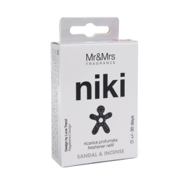 Ανταλλακτικό Για Αρωματικό Αυτοκινήτου Niki Sandal And Incense 5,6x6,8cm Mr & Mrs Fragrance EVA