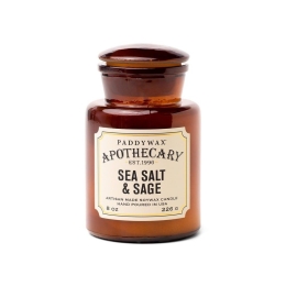 Κερί Σόγιας Αρωματικό Apothecary Sea Salt And Sage 226gr Paddywax Κερί Σόγιας