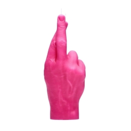 Κερί Χειρονομίας Crossed Finger 365gr 20x7x8cms Pink Candle Hand Παραφίνη